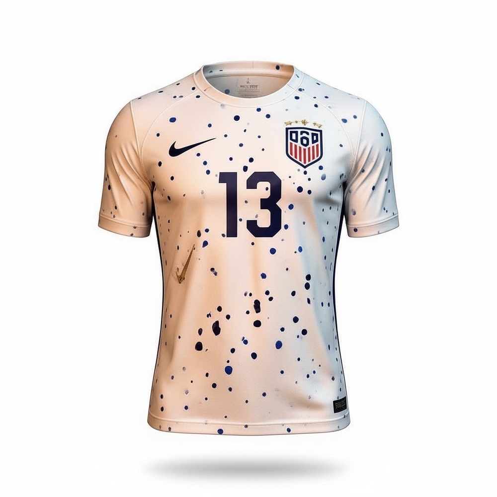 Nike White and Blue Kids Jersey